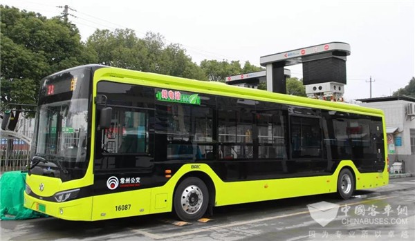 常州市首条BRT纯电动公交线路B23路正式运营