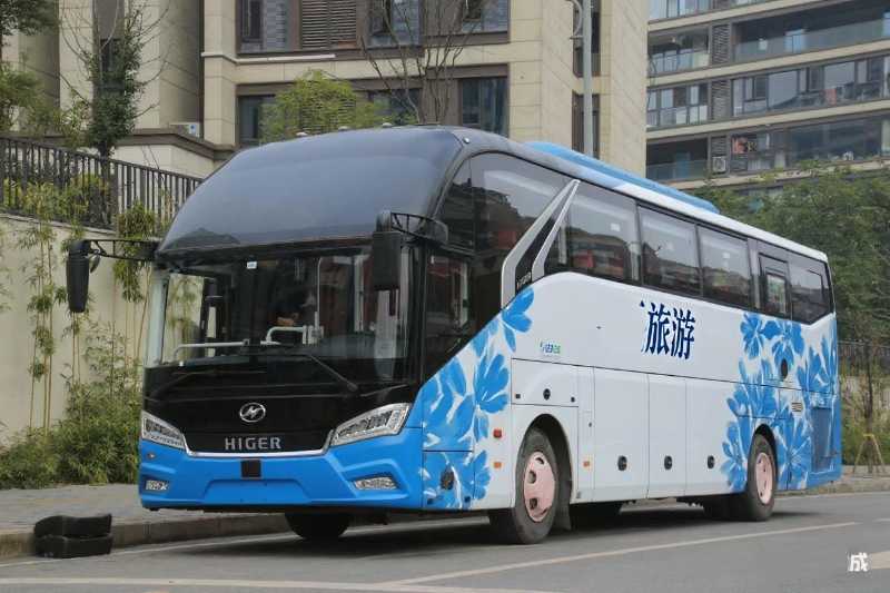 2021年8月上牌国六38座2+1海格6127带液缓气囊旅游车