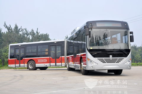 中通18米天然气BRT公交车