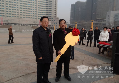 抚顺市新能源公交车上线运营仪式