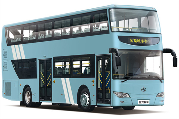金龙XMQ6111SGN5双层公交车（天然气国五37-70座）