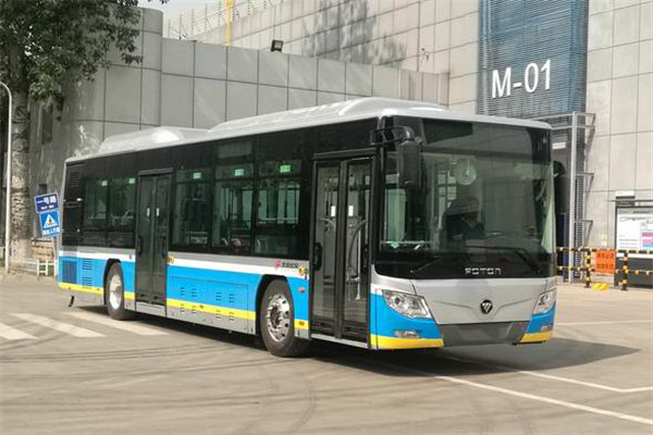 福田欧辉BJ6123SHEVCA-5插电式公交车（天然气/电混动国五21-42座）