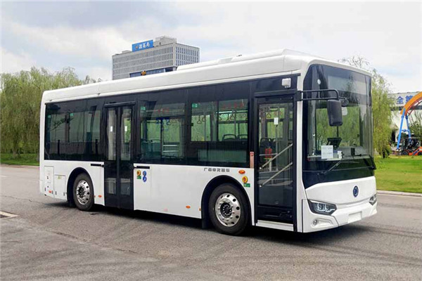 广西申龙HQK6885UBEVP1低地板公交车（纯电动17-28座）
